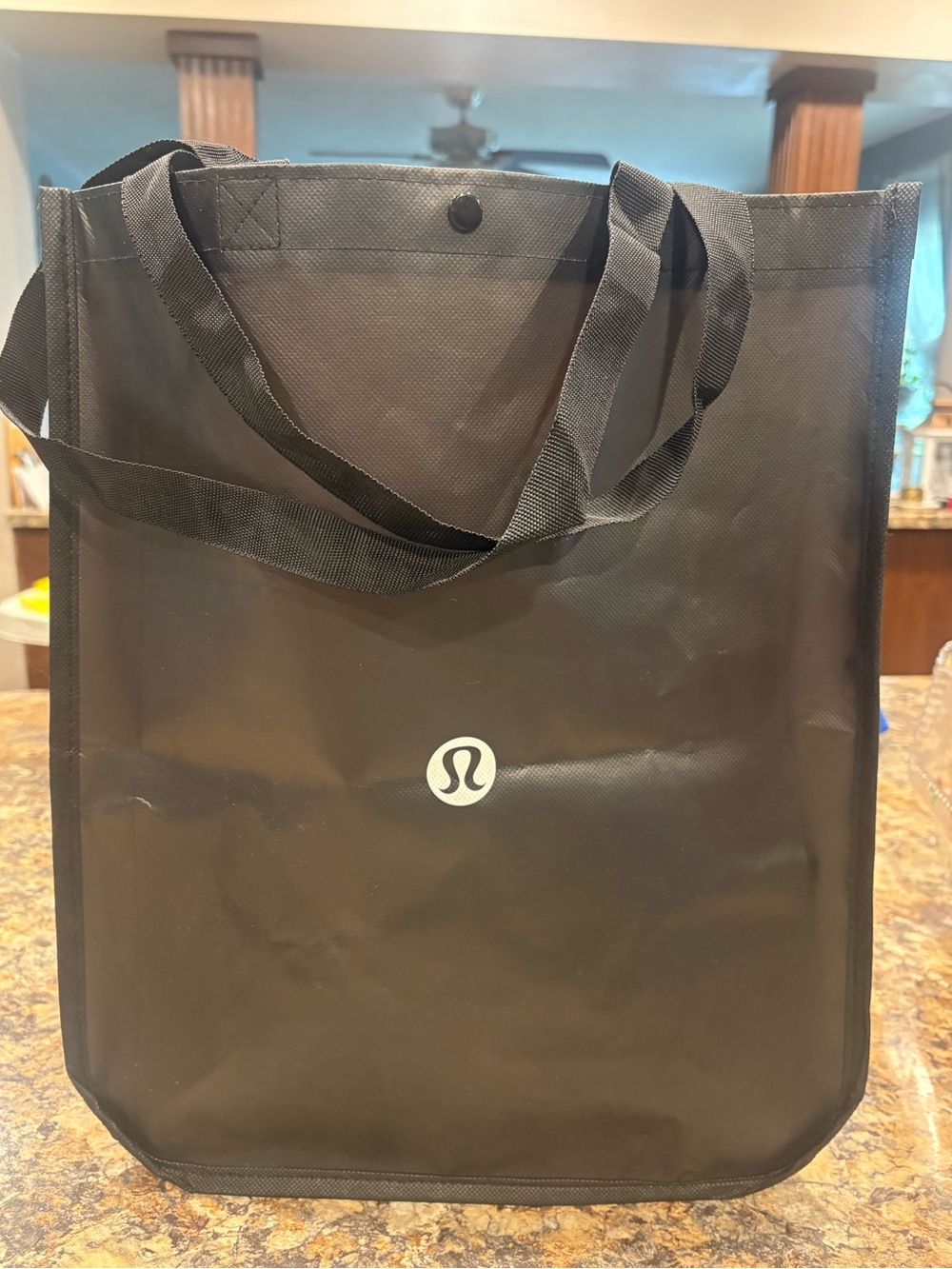 lululemon athletica Black Packable Tote with Logo